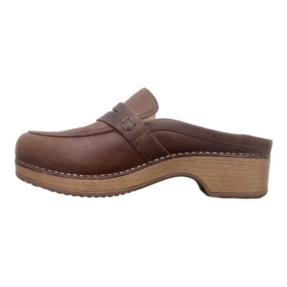 Dansko New Women's Bel Mule Clog Brown Leather size 38 - Picture 12 of 14